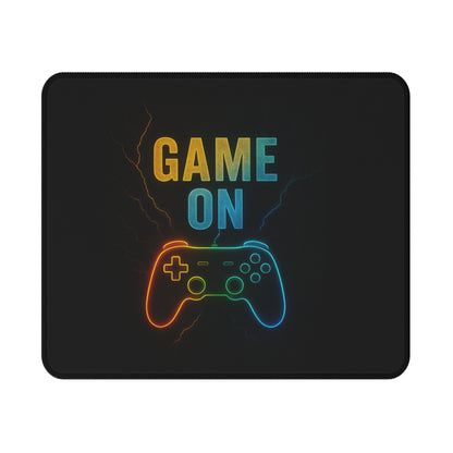 Game On Neon Controller Mouse Pad — Non‑Slip Gaming Desk Mat